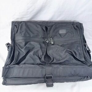 Tumi Garment Bag Travel Suitcase Carry On Luggage Black With Storage Bag
